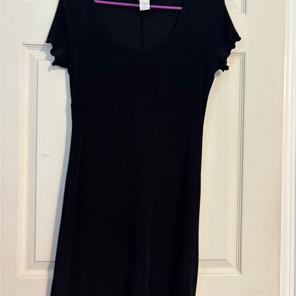 Express Black Fitted Short Sleeve Tee